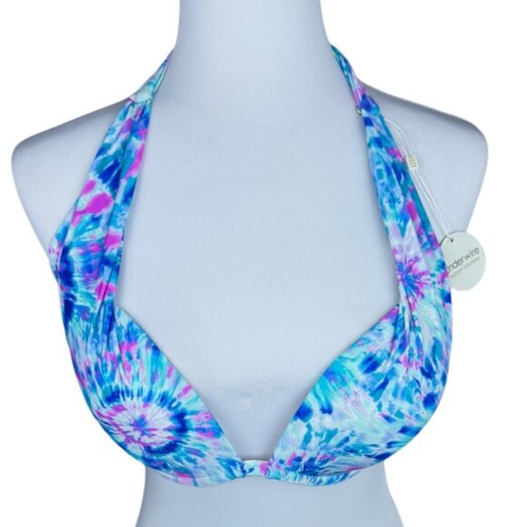 Coco Reef Contours Cameo Tie Dye Halter Top Bikini Top Women's Size 10/3… - Picture 5 of 15